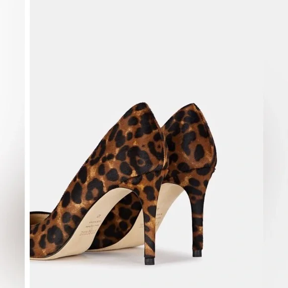 L'AGENCE 🆕 Luxury ‘Eloise II’ Leopard Print Calf Hair Pumps. Size 9.5. 🔥